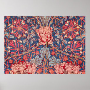 Honeysuckle, Wallpaper von William Morris Poster