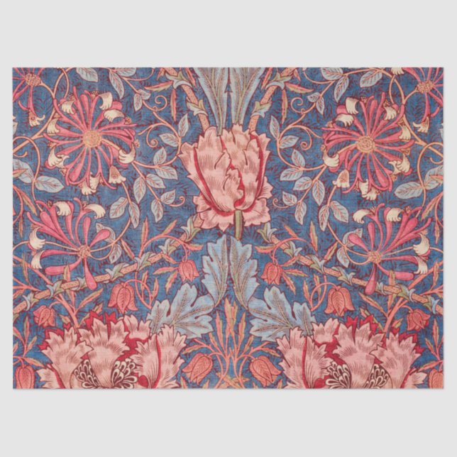 Honeysuckle, Wallpaper von William Morris Seidenpapier (Vorderseite)