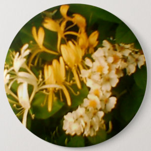 Honeysuckle Wild Floral Button