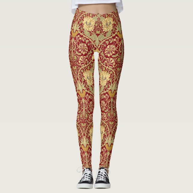 Honeysuckle William Morris Leggings (Vorderseite)