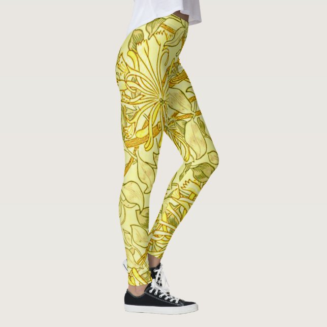 Honeysuckle Yellow von William Morris Leggings (Rechts)