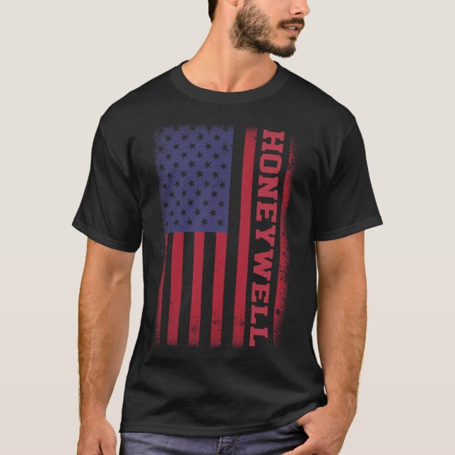 HONEYWELL American Flag T-Shirt (Vorderseite)