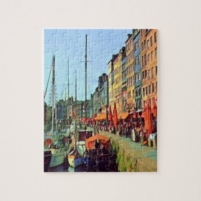 HONFLEUR - Andocken - Ansicht Puzzle (Vertikal)