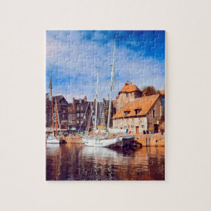 HONFLEUR - Docking - alte Anlegestelle - Panorama Puzzle
