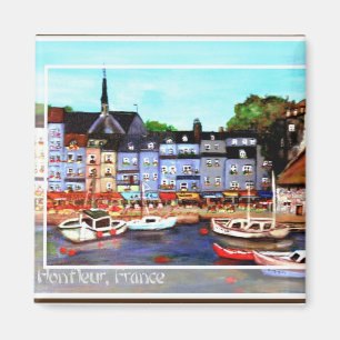 Honfleur, Frankreich-Malerei-Magnet Magnet