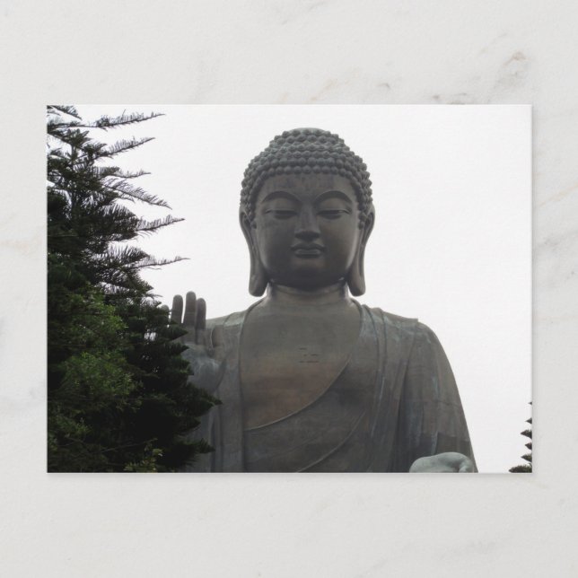 Hong kong Big Buddha Postkarte (Vorderseite)