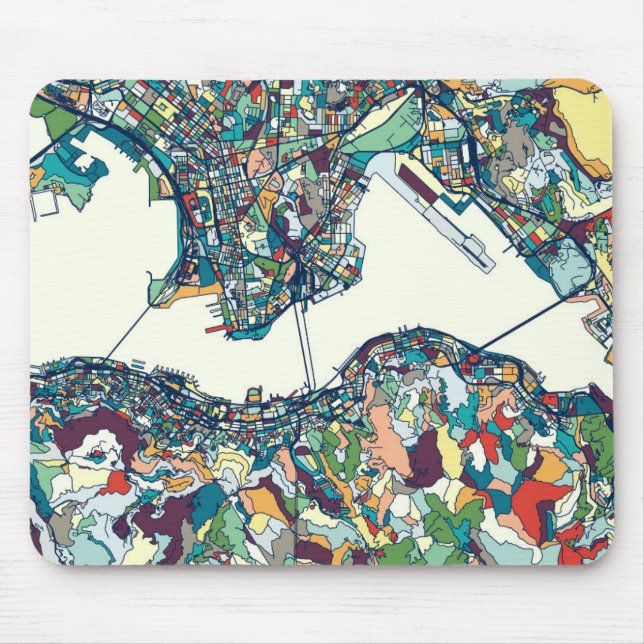 Hong Kong, China-Karte Mousepad (Vorne)