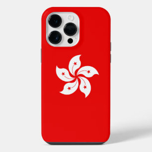 Hong Kong Flag White Orchid Symbol iPhone 14 Pro Max Hülle