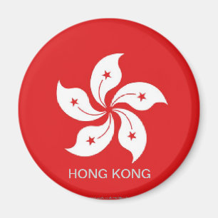 Hong Kong-Flaggenandenkenmagnet Magnet
