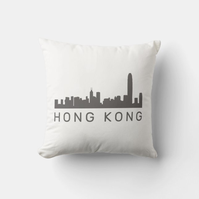 Hong Kong Geschenk HK Skyline Geschenk Kissen (Vorderseite)