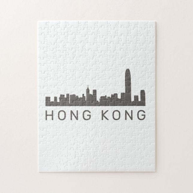 Hong Kong Geschenk HK Skyline Geschenk Puzzle (Vertikal)