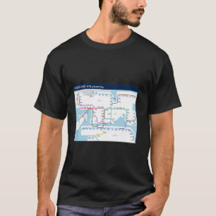 Hong Kong - Hongkong - MTR System Metro Map T-Shirt