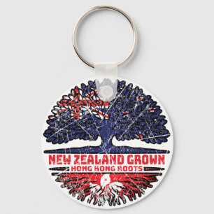 Hong Kong Hongkong New Zealander New Zealand Tree Schlüsselanhänger