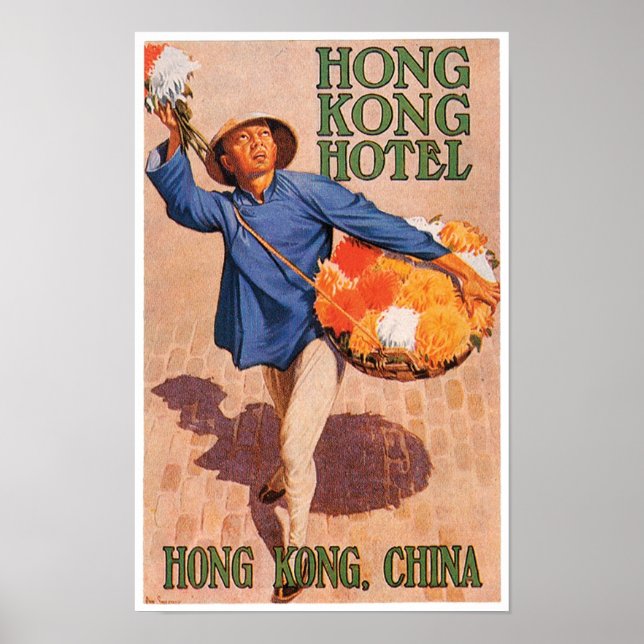 Hong Kong Hotel Travel Poster (Vorne)
