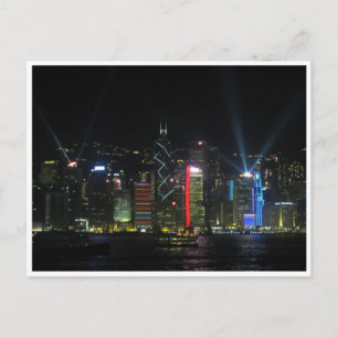 Hong kong Island Light Show Postkarte