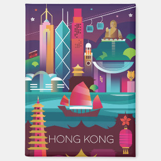 Hong Kong Kühlschrank Magnet