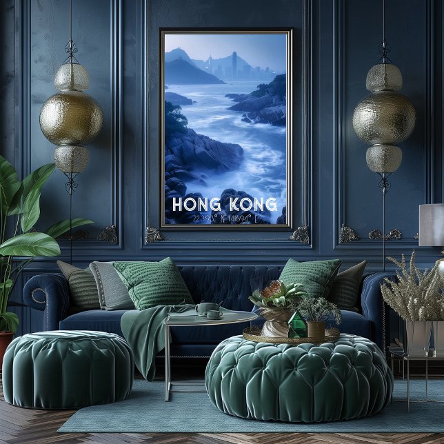 Hong Kong: La Perla de Oriente - Costa y Skyline Poster (Von Creator hochgeladen)