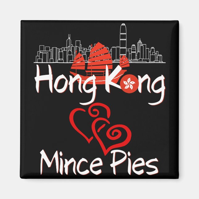 Hong Kong Lieben Mini Pies City Magnet (Vorne)
