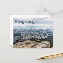Hong Kong Lion Rock Hill Skyline Panorama Souvenir Feiertagspostkarte