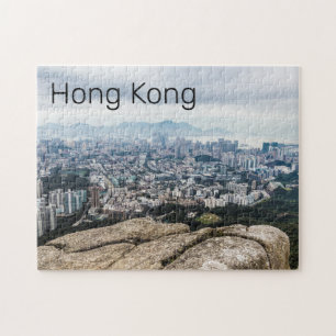 Hong Kong Lion Rock Hill Skyline Panorama Souvenir Puzzle