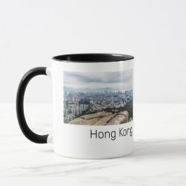 Hong Kong Lion Rock Hill Skyline Panorama Souvenir Tasse
