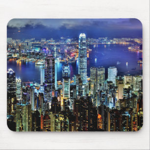 Hong Kong-NachtSkyline Mousepad