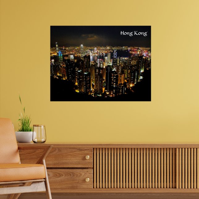 Hong Kong Nightscape Poster (Wohnzimmer 2)