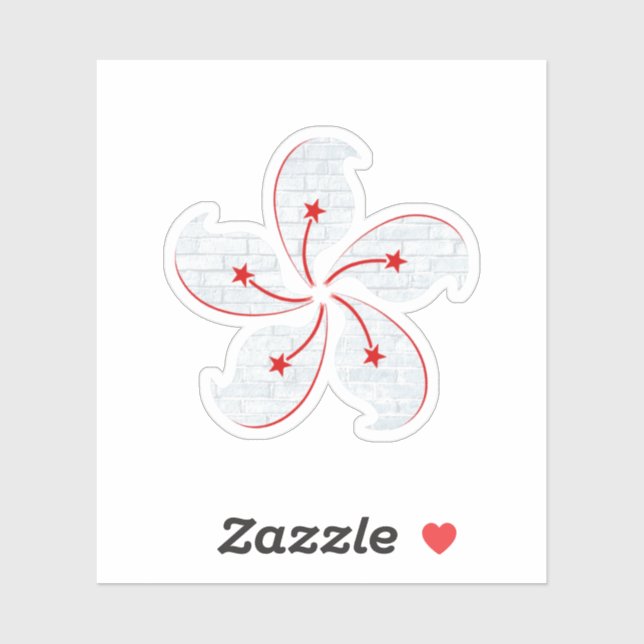 Hong Kong Orchid Aufkleber (Blatt)