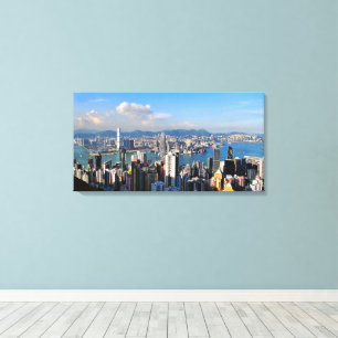 Hong Kong Perle der Orient Stretch Canvas Print Leinwanddruck
