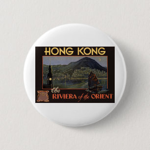 Hong Kong ~ Riviera of the Orient Button