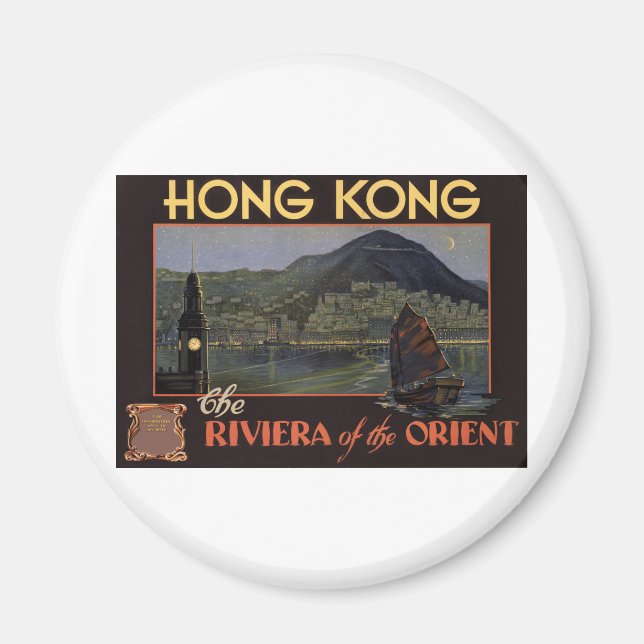 Hong Kong ~ Riviera of the Orient Magnet (Vorne)