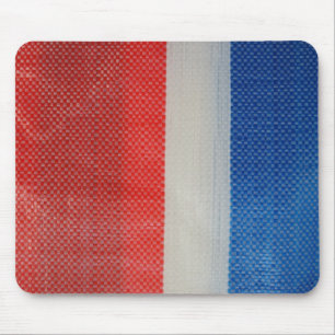 Hong Kong Rot Weiß und Blau Streifen Mousepad