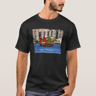 Hong Kong Sampan die Perle des Orientes T-Shirt