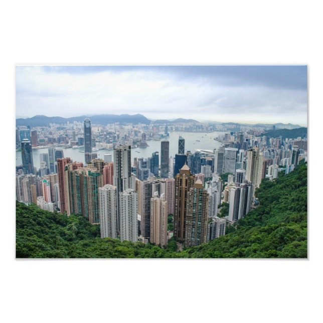 Hong Kong Skyline Fotodruck (Vorne)