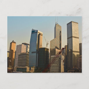 Hong Kong Skyline Postkarte