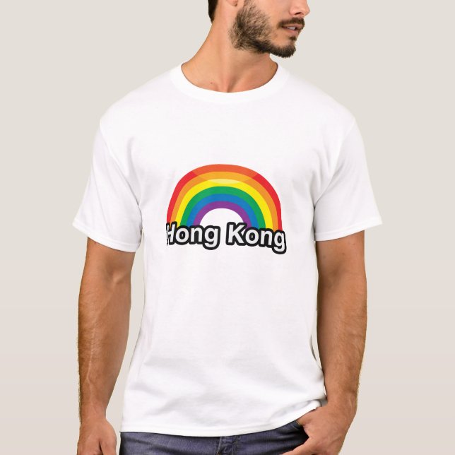 HONG KONG-STOLZ-REGENBOGEN - .PNG T-Shirt (Vorderseite)