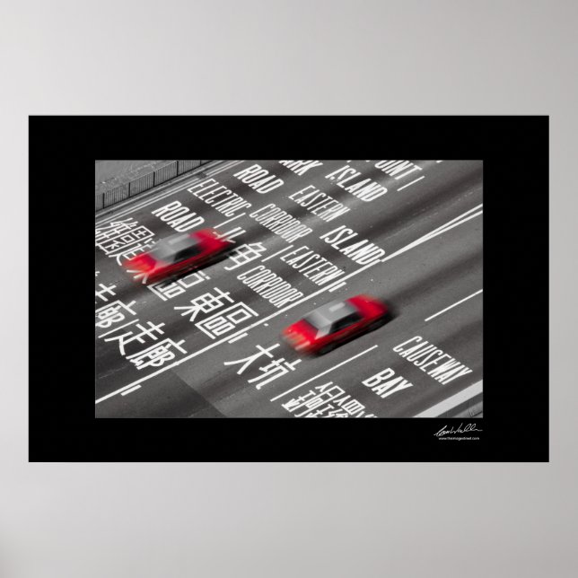 Hong Kong Taxis Poster (Vorne)