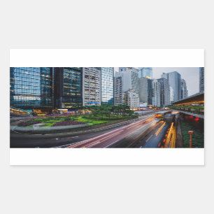 Hong Kong-Verkehrsaufkleber Rechteckiger Aufkleber