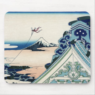 Honganji-Tempel Blick auf den Fuji japanischer Hol Mousepad