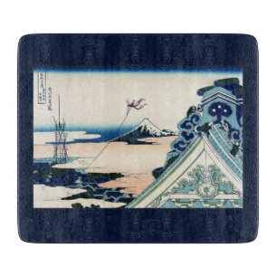 Honganji-Tempel Blick auf den Fuji japanischer Hol Schneidebrett