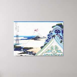 Honganji-Tempel in Asakusa in Edo Leinwanddruck