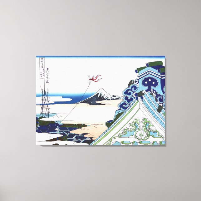 Honganji-Tempel in Asakusa in Edo Leinwanddruck (Vorderseite)