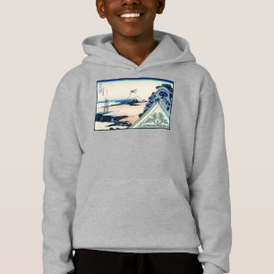Honganji Temple Vista des Fuji Japanese Woodcut Hoodie