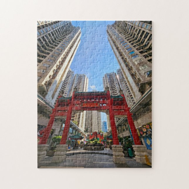 Hongkong Aberdeen Chinese Gate View Puzzle (Vertikal)