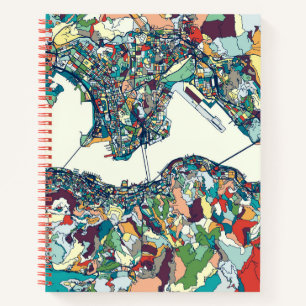 Hongkong, China Map Notizbuch