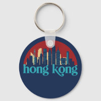 Hongkong China Retro City Skyline City Art