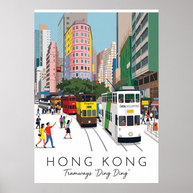 HONGKONG – DING DING STRASSENBAHN POSTER (Vorne)
