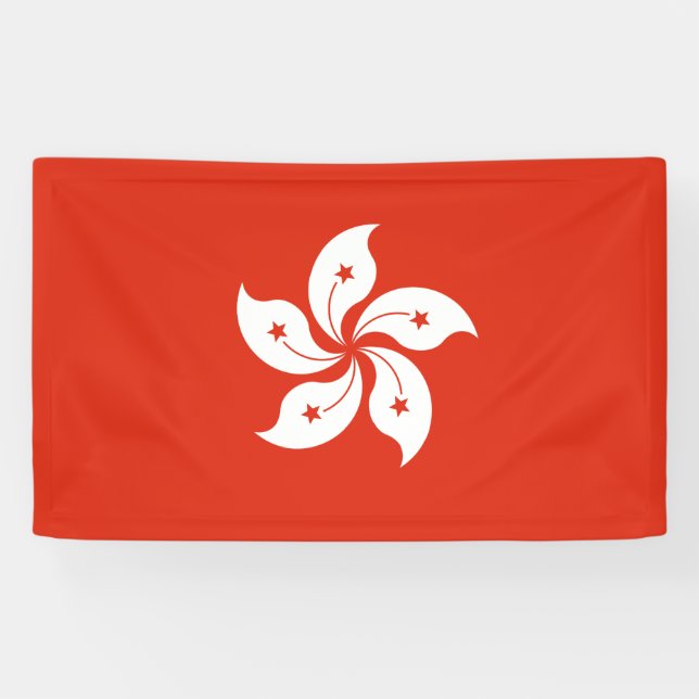 Hongkong Flag  Banner (Horizontal)