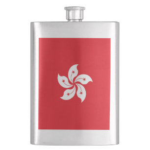 Hongkong-Flagge Flachmann