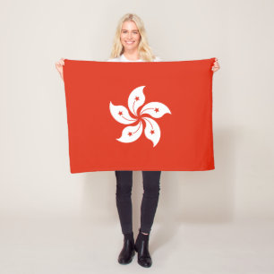 Hongkong-Flagge Fleecedecke